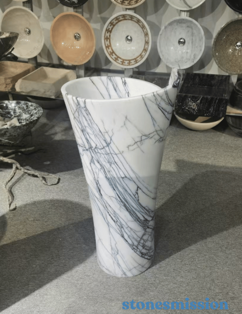 Stones mission.com,White Shaped Marble Stand Sinks,Xiamen Stones Mission Co.,Ltd,White Shaped Marble Stand Sinks