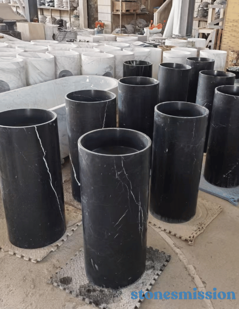 Stones mission.com,Black White Stand Marble sinks,Xiamen Stones Mission Co.,Ltd,Black White Stand Marble sinks