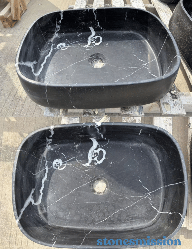 Stones mission.com,Black Square Marble Washbasin,Xiamen Stones Mission Co.,Ltd,Black Square Marble Washbasin