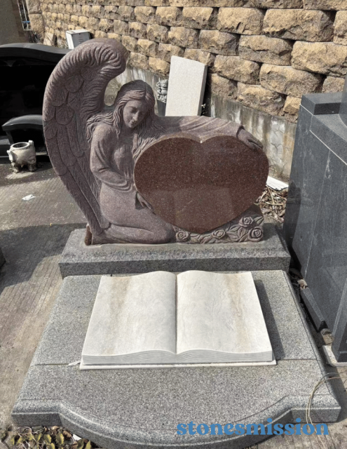 Stones mission.com,Granite Upright Headstone Angel,Xiamen Stones Mission Co.,Ltd,Granite Upright Headstone Angel