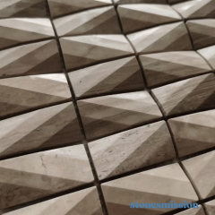 Stones mission.com,Brown Pyramid shaped Mosaic,Xiamen Stones Mission Co.,Ltd,Brown Pyramid shaped Mosaic