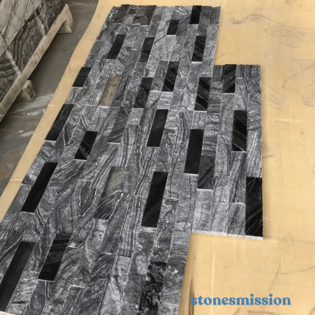 Stones mission.com,Gray and Black Rectangular Mosaic,Xiamen Stones Mission Co.,Ltd,Gray and Black Rectangular Mosaic