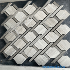 Stones mission.com,Interlaced White Marble Mosaic,Xiamen Stones Mission Co.,Ltd,Interlaced White Marble Mosaic