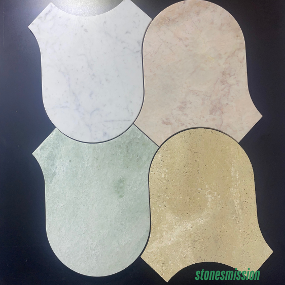 Stones mission.com,Shield shaped Natural Stone mosaic Tiles in Multiple Colors,Xiamen Stones Mission Co.,Ltd,Shield shaped Natural Stone mosaic Tiles in Multiple Colors