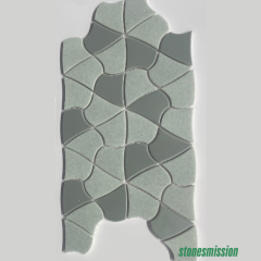 Stones mission.com,Irregularly Shaped Green Stone Mosaic,Xiamen Stones Mission Co.,Ltd,Irregularly Shaped Green Stone Mosaic