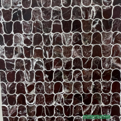 Stones mission.com,Dark Brown Irregular  shaped Marble Mosaic Tiles,Xiamen Stones Mission Co.,Ltd,Dark Brown Irregular  shaped Marble Mosaic Tiles
