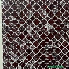 Stones mission.com,Dark Brown Quatrefoil Marble Mosaic Tiles,Xiamen Stones Mission Co.,Ltd,Dark Brown Quatrefoil Marble Mosaic Tiles