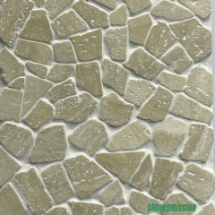 Stones mission.com,Olive green Irregular Fragment Marble Mosaic Tiles,Xiamen Stones Mission Co.,Ltd,Olive green Irregular Fragment Marble Mosaic Tiles