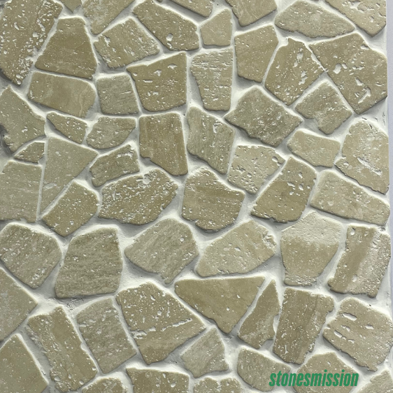 Stones mission.com,Olive green Irregular Fragment Marble Mosaic Tiles,Xiamen Stones Mission Co.,Ltd,Olive green Irregular Fragment Marble Mosaic Tiles
