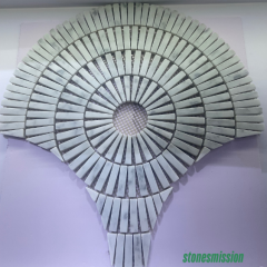 Stones mission.com,Light Green Irregular and Rectangular Marble Mosaic Tiles,Xiamen Stones Mission Co.,Ltd,Light Green Irregular and Rectangular Marble Mosaic Tiles