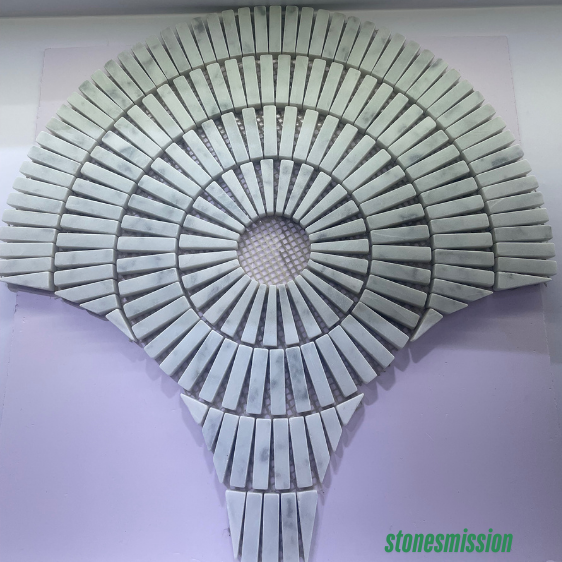 Stones mission.com,Light Green Irregular and Rectangular Marble Mosaic Tiles,Xiamen Stones Mission Co.,Ltd,Light Green Irregular and Rectangular Marble Mosaic Tiles