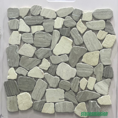 Stones mission.com,Light Gray and White Irregular shaped Marble Mosaic Tiles,Xiamen Stones Mission Co.,Ltd,Light Gray and White Irregular shaped Marble Mosaic Tiles