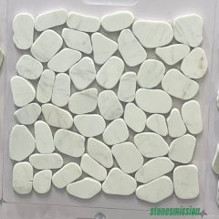 Stones mission.com,Pure White Irregular  edged Marble Mosaic Tiles,Xiamen Stones Mission Co.,Ltd,Pure White Irregular  edged Marble Mosaic Tiles