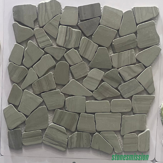 Stones mission.com,Olive Green Irregular shaped Marble Mosaic Tiles,Xiamen Stones Mission Co.,Ltd,Olive Green Irregular shaped Marble Mosaic Tiles