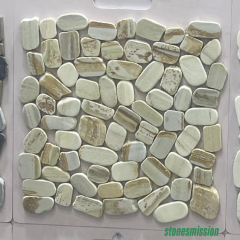 Stones mission.com,Beige and White Irregular Fragment Marble Mosaic Tiles,Xiamen Stones Mission Co.,Ltd,Beige and White Irregular Fragment Marble Mosaic Tiles