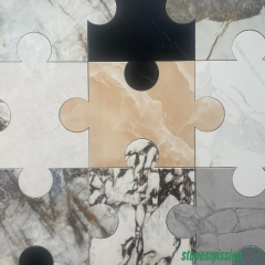 Stones mission.com,Multicolored Puzzle  shaped Marble Mosaic Tiles,Xiamen Stones Mission Co.,Ltd,Multicolored Puzzle  shaped Marble Mosaic Tiles