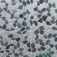 Stones mission.com,Irregularly Shaped Black and White Marble Mosaic Tiles,Xiamen Stones Mission Co.,Ltd,Irregularly Shaped Black and White Marble Mosaic Tiles