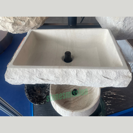 Stones mission.com,Beige Stone Rectangular Wall Mounted Sink,Xiamen Stones Mission Co.,Ltd,Beige Stone Rectangular Wall Mounted Sink