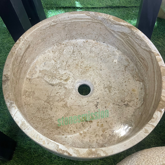 Stones mission.com,Beige Marble Round Basin Sink,Xiamen Stones Mission Co.,Ltd,Beige Marble Round Basin Sink