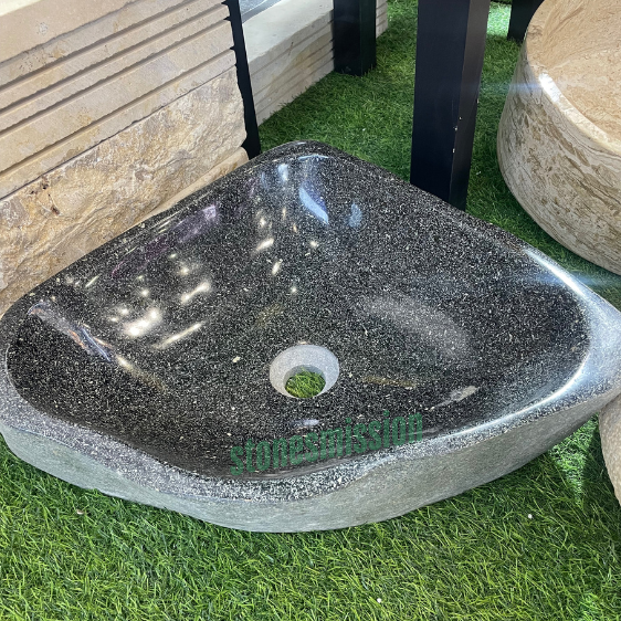 Stones mission.com,Dark Triangular Granite Sink,Xiamen Stones Mission Co.,Ltd,Dark Triangular Granite Sink