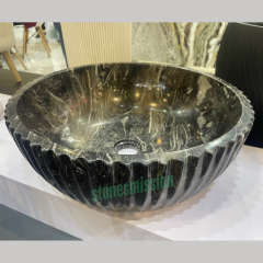 Stones mission.com,Black Ribbed Round Sink,Xiamen Stones Mission Co.,Ltd,Black Ribbed Round Sink