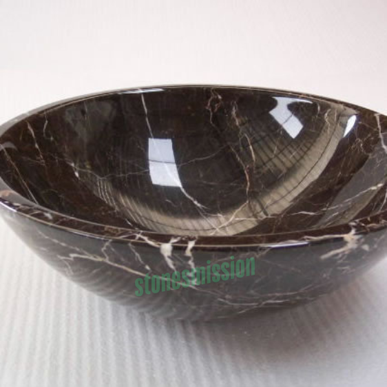 Stones mission.com,Dark Brown Marble Oval Sink,Xiamen Stones Mission Co.,Ltd,Dark Brown Marble Oval Sink
