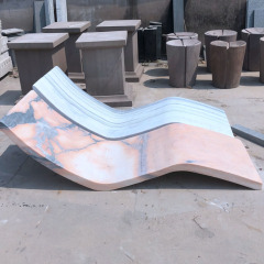 Stones mission.com,Garden Patio Resting Lying Seat Pink Marble Stone Garden Granite Bench,Xiamen Stones Mission Co.,Ltd,Garden Patio Resting Lying Seat Pink Marble Stone Garden Granite Bench