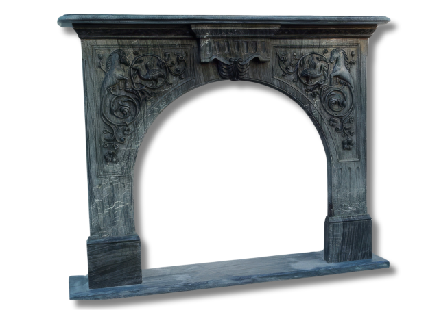 Stones mission.com,Elegant Black Marble Fireplace,Xiamen Stones Mission Co.,Ltd,Elegant Black Marble Fireplace