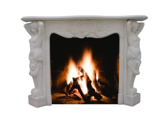 Stones mission.com,Artistic White Marble Fireplace,Xiamen Stones Mission Co.,Ltd,Artistic White Marble Fireplace