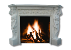 Stones mission.com,Exquisite White Marble Fireplace,Xiamen Stones Mission Co.,Ltd,Exquisite White Marble Fireplace