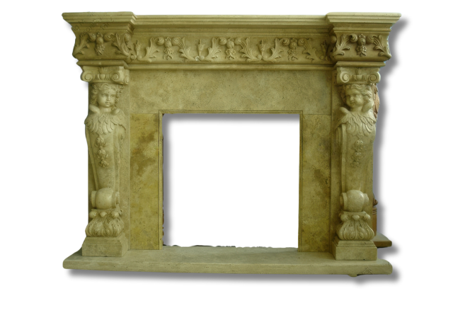 Stones mission.com,Luxury Natural Stone Surrounded Fireplace,Xiamen Stones Mission Co.,Ltd,Luxury Natural Stone Surrounded Fireplace