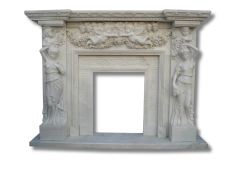 Stones mission.com,Ornately Carved Marble Fireplace Surround,Xiamen Stones Mission Co.,Ltd,Ornately Carved Marble Fireplace Surround