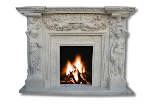Stones mission.com,Ornately Carved Marble Fireplace Surround,Xiamen Stones Mission Co.,Ltd,Ornately Carved Marble Fireplace Surround