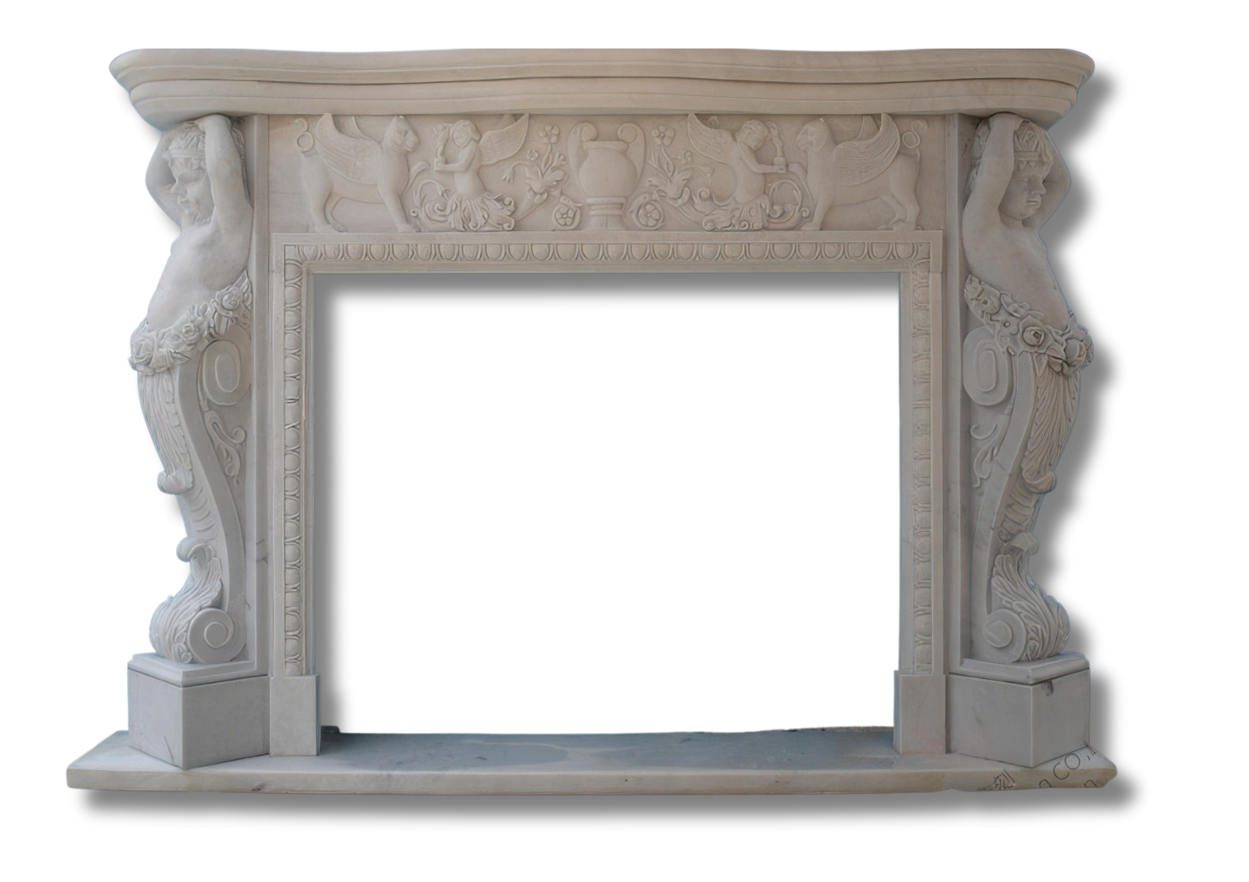 Stones mission.com,Intricately Carved Natural Marble Fireplace,Xiamen Stones Mission Co.,Ltd,Intricately Carved Natural Marble Fireplace