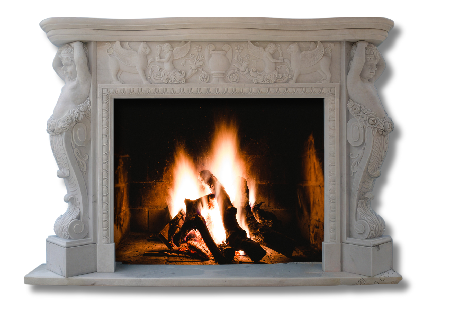 Stones mission.com,Intricately Carved Natural Marble Fireplace,Xiamen Stones Mission Co.,Ltd,Intricately Carved Natural Marble Fireplace