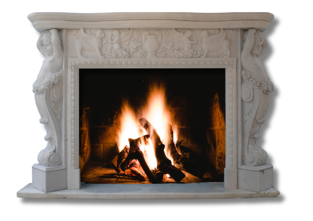 Stones mission.com,Intricately Carved Natural Marble Fireplace,Xiamen Stones Mission Co.,Ltd,Intricately Carved Natural Marble Fireplace