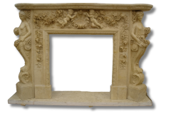 Stones mission.com,Natural Stone Elegant Fireplace Surround,Xiamen Stones Mission Co.,Ltd,Natural Stone Elegant Fireplace Surround
