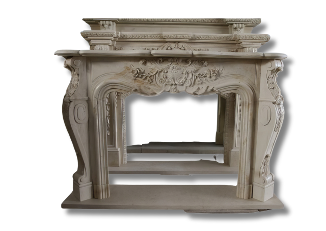 Stones mission.com,Elegant Carved Marble Fireplace,Xiamen Stones Mission Co.,Ltd,Elegant Carved Marble Fireplace