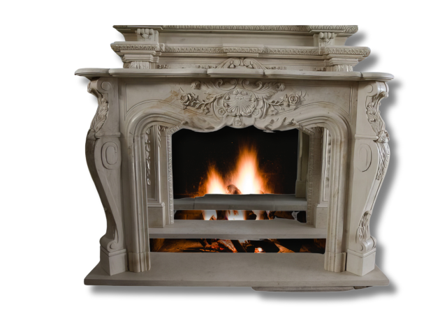 Stones mission.com,Elegant Carved Marble Fireplace,Xiamen Stones Mission Co.,Ltd,Elegant Carved Marble Fireplace
