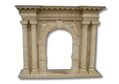 Stones mission.com,Timeless Elegance Marble Fireplace with Ornate Carvings,Xiamen Stones Mission Co.,Ltd,Timeless Elegance Marble Fireplace with Ornate Carvings