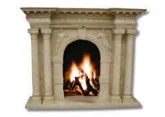 Stones mission.com,Timeless Elegance Marble Fireplace with Ornate Carvings,Xiamen Stones Mission Co.,Ltd,Timeless Elegance Marble Fireplace with Ornate Carvings