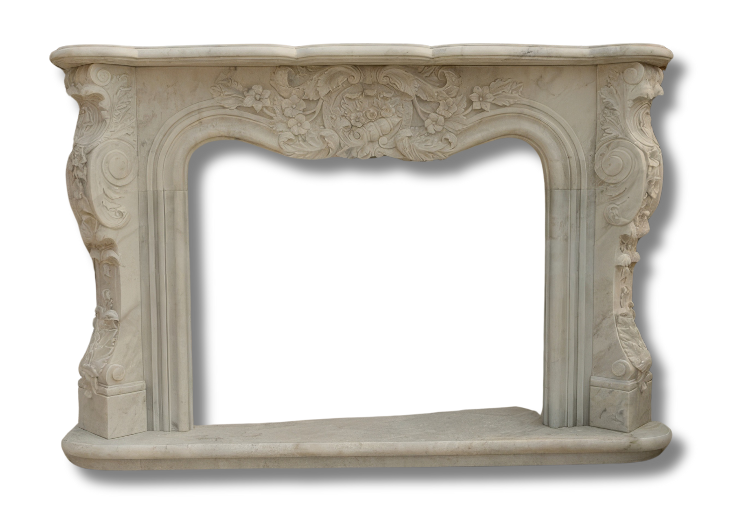 Stones mission.com,Ornate Floral Motif Natural Marble Fireplace,Xiamen Stones Mission Co.,Ltd,Ornate Floral Motif Natural Marble Fireplace