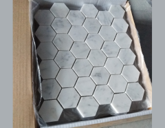 Stones mission.com,White Hex Marble Mosaic Tiles,Xiamen Stones Mission Co.,Ltd,White Hex Marble Mosaic Tiles
