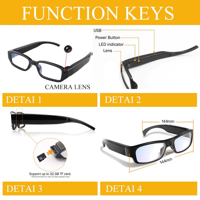 Glasses Hidden Camera | 1080P Mini Camera Wearable Audio Video Recorder Glasses Camera for Outdoor Driving Eyeglass Security Cameras Mini Spy Cam DVR,CCTV Camera | IP Network Camera | Hidden Camera | Spy Camera | Mini Camera | Clock Camera | USB Wall Charger Camera | DIY Module Camera | Car Keychain Camera | Pen Camera | Watch Camera | Hat Camera | Power Bank Camera | Glasses Camera | WiFi Camera,Glasses Hidden Camera | 1080P Mini Camera Wearable Spy Cam DVR