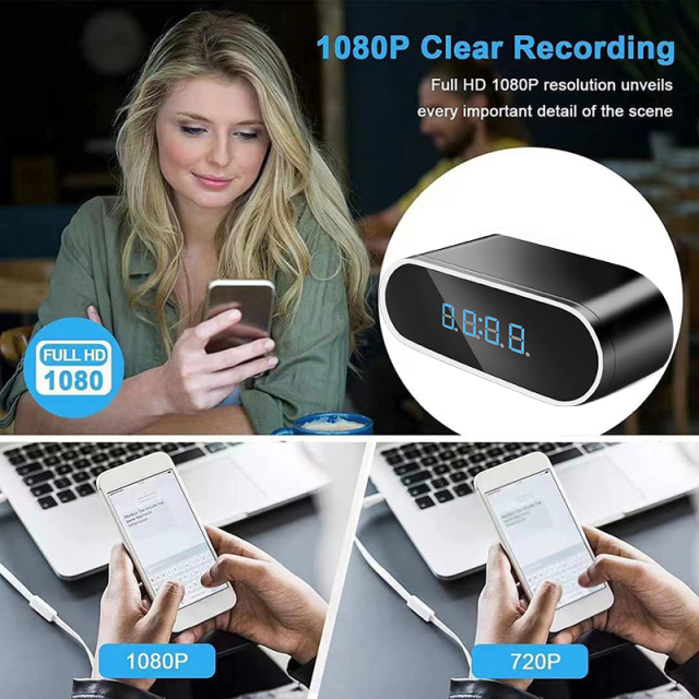 Z10 Wireless Hidden Clock Camera | HD 1080P WiFi Alarm Clock Camera with Night Hidden Camera Clock | HD 1080P WiFi Alarm Clock Camera with Night Vision and Motion Detection | Loop Recording Wireless Security Camera | Monitor Video Recorder Nanny Cam,CCTV Camera | IP Network Camera | Hidden Camera | Spy Camera | Mini Camera | Clock Camera | USB Wall Charger Camera | DIY Module Camera | Car Keychain Camera | Pen Camera | Watch Camera | Hat Camera | Power Bank Camera | Glasses Camera | WiFi Camera,Z10 Wireless Hidden Clock Camera with WiFi Lookcam App
