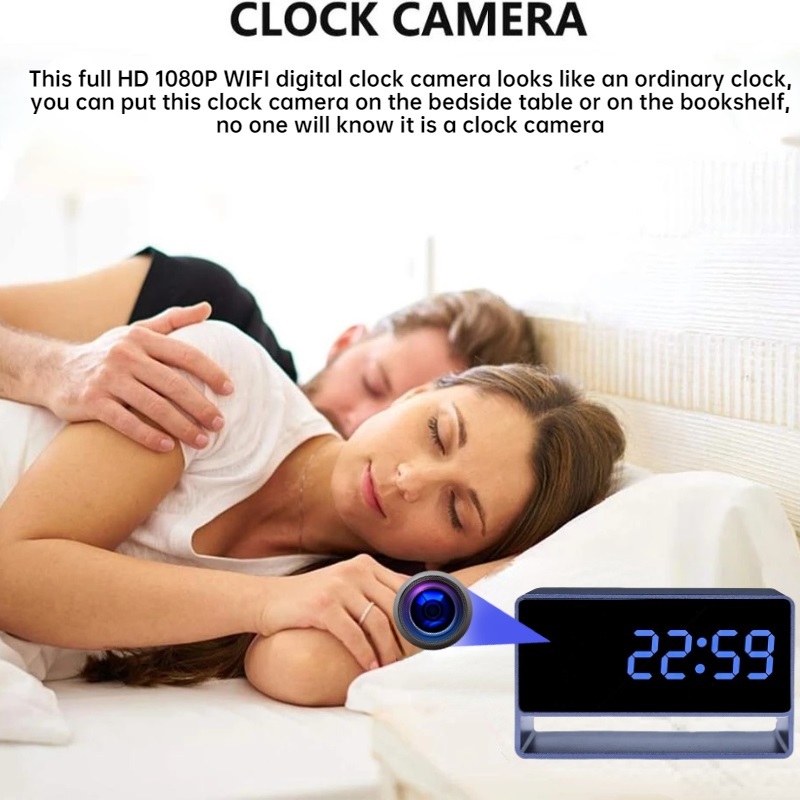 Update Metal Case 4K/1080P Full HD Mini WiFi Hidden Camera Wireless Clock Camera Night Vision with Motion Detection Secret Surveillance Home Security Spy Camera,CCTV Camera | IP Network Camera | Hidden Camera | Spy Camera | Mini Camera | Clock Camera | USB Wall Charger Camera | DIY Module Camera | Car Keychain Camera | Pen Camera | Watch Camera | Hat Camera | Power Bank Camera | Glasses Camera | WiFi Camera,4K/1080P Full HD Mini WiFi Hidden Camera Wireless Clock Camera
