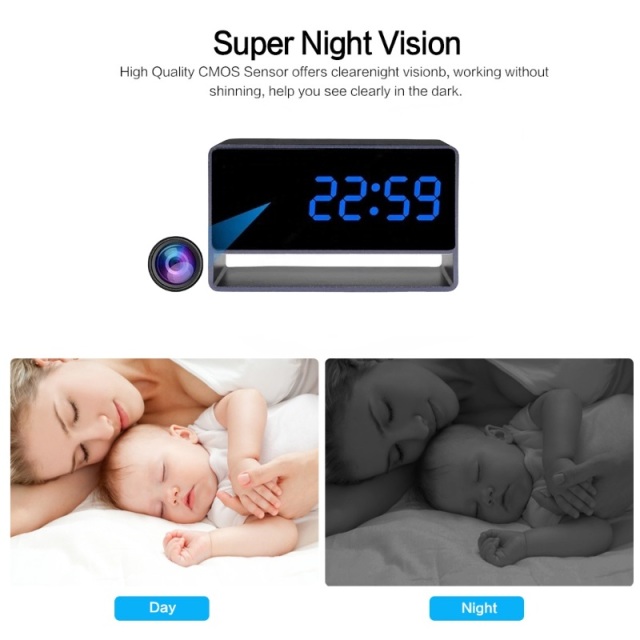 Update Metal Case 4K/1080P Full HD Mini WiFi Hidden Camera Wireless Clock Camera Night Vision with Motion Detection Secret Surveillance Home Security Spy Camera,CCTV Camera | IP Network Camera | Hidden Camera | Spy Camera | Mini Camera | Clock Camera | USB Wall Charger Camera | DIY Module Camera | Car Keychain Camera | Pen Camera | Watch Camera | Hat Camera | Power Bank Camera | Glasses Camera | WiFi Camera,4K/1080P Full HD Mini WiFi Hidden Camera Wireless Clock Camera