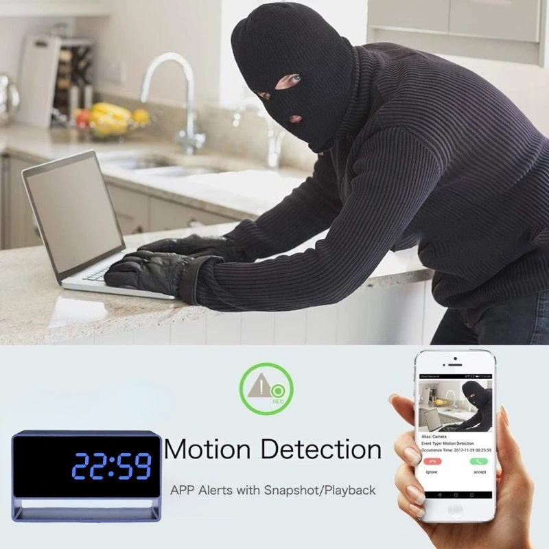 Update Metal Case 4K/1080P Full HD Mini WiFi Hidden Camera Wireless Clock Camera Night Vision with Motion Detection Secret Surveillance Home Security Spy Camera,CCTV Camera | IP Network Camera | Hidden Camera | Spy Camera | Mini Camera | Clock Camera | USB Wall Charger Camera | DIY Module Camera | Car Keychain Camera | Pen Camera | Watch Camera | Hat Camera | Power Bank Camera | Glasses Camera | WiFi Camera,4K/1080P Full HD Mini WiFi Hidden Camera Wireless Clock Camera