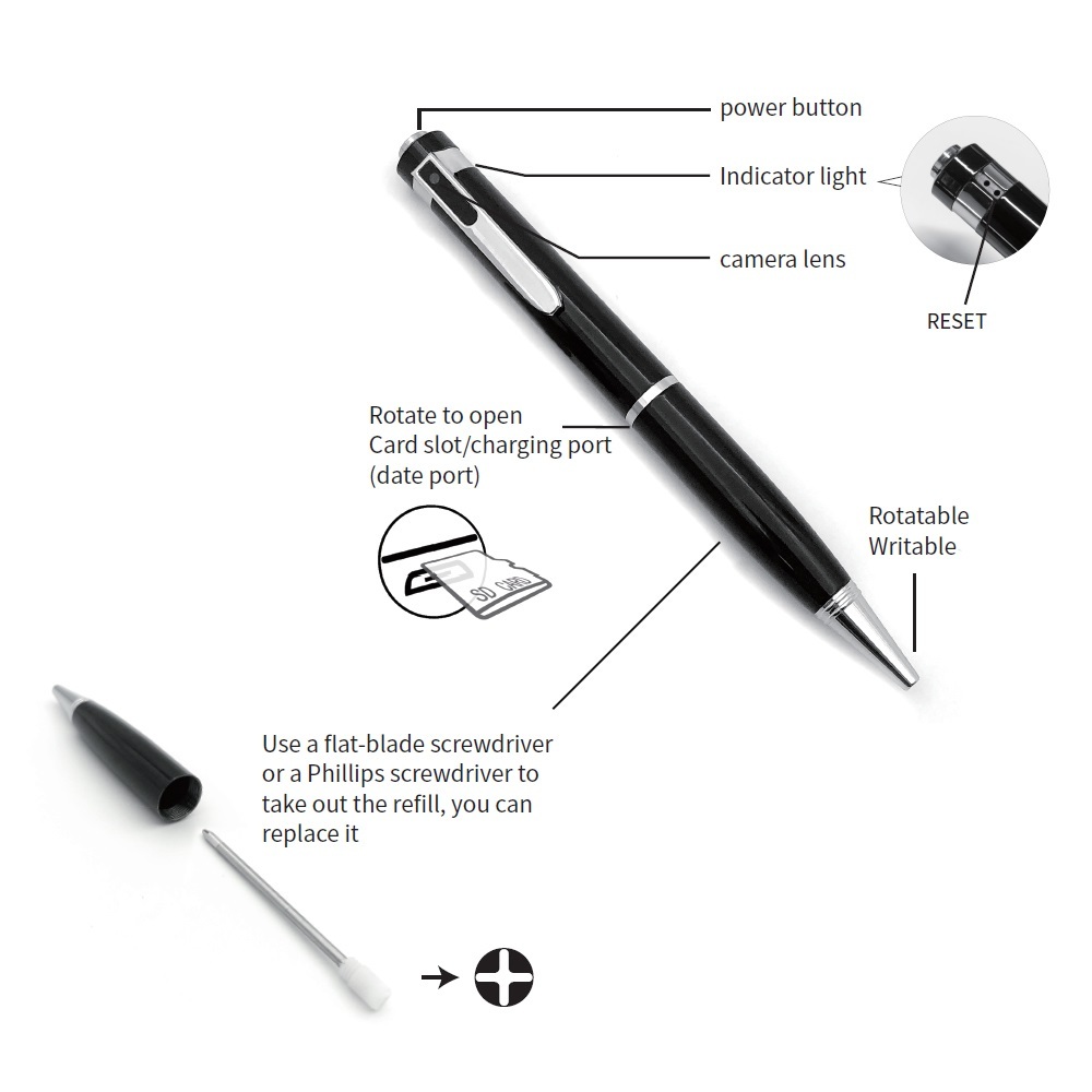 V7 Pen Camera Mini Spy Pen Camera | HD 1080P Hidden Camera Portable Digital Video Recorder | Mini Body Camera with Loop Recording Security Nanny Pen Comrcorder for Business and Conference,CCTV Camera | IP Network Camera | Hidden Camera | Spy Camera | Mini Camera | Clock Camera | USB Wall Charger Camera | DIY Module Camera | Car Keychain Camera | Pen Camera | Watch Camera | Hat Camera | Power Bank Camera | Glasses Camera | WiFi Camera,Mini Spy Pen Camera | 1080P Hidden Camera Portable Mini Body Camera