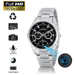 Matel Spy Watch Camera 1080P HD Mini Camera Portable Watch Hidden Camera Night Vision Outdoor Sports DV Loop Recording Video Recording Watch Spy Cam,CCTV Camera | IP Network Camera | Hidden Camera | Spy Camera | Mini Camera | Clock Camera | USB Wall Charger Camera | DIY Module Camera | Car Keychain Camera | Pen Camera | Watch Camera | Hat Camera | Power Bank Camera | Glasses Camera | WiFi Camera,Spy Watch Camera 1080P HD Mini Camera Portable Watch Hidden Camera